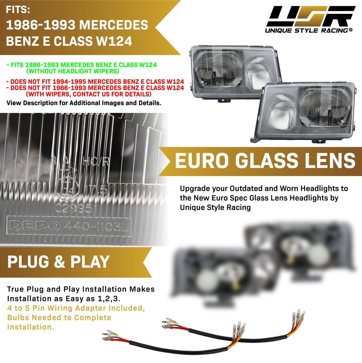 正規DEPO製Mercedes-Benz Eクラス W124 ウィンカーセット 楽天市場】【DEPO 正規品】 メルセデスベンツ Eクラス W124 S124