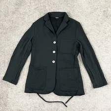 BLEUSALT The Big Rock Boyfriend Blazer Jacket Size 2 Small Green Three Button