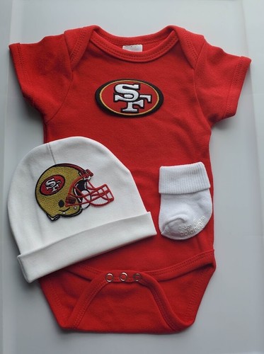 49ers infant/baby 3pc outfit 49ers baby 