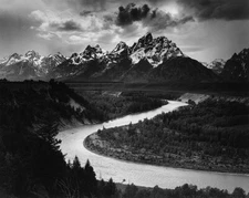 THE TETONS AND THE SNAKE RIVER ANSEL ADAMS PHOTOGRAPH PHOTO PRINT