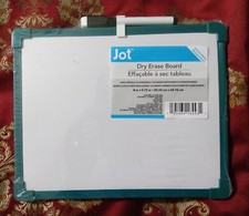 Green Jot Dry Erase Board includes marker 8  x 9.75  Hangs vertical Or Horizontal
