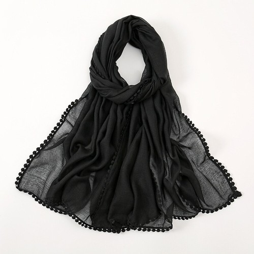 Mujeres Musulmanas Hijab Bufanda Simple Bufandas Challes Envuelve Suave Pañuelo - Imagen 15 de 26