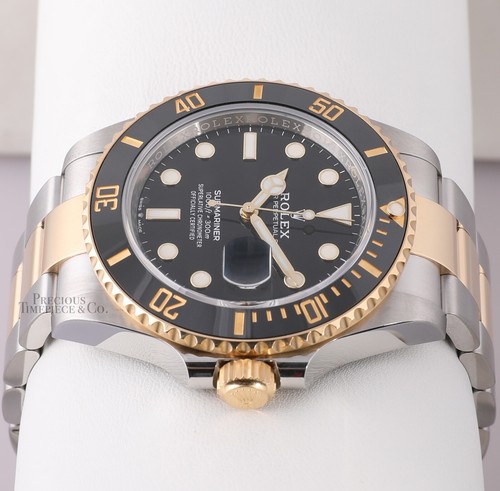 Rolex Submariner 126613 Datum 18k zweifarbige Keramik Lünette - schwarzes Zifferblatt 41 mm Komplettset - Bild 7 von 8