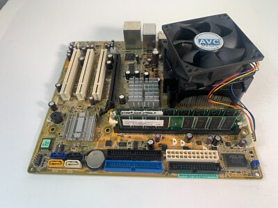 ASUS P5RC-LE Socket LGA775 Desktop PC Motherboard DDR2 Pentium & 2x 512mb Memory