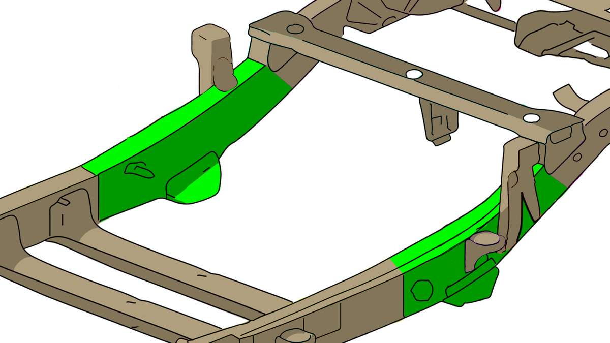 かおさん専用COLORADO 2004-2012 Chevrolet Colorado & Canyon Rear Left Leaf Spring Mount