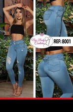 Jeans Bon Bon up Levanta cola colombianos butt lifter high waist fashion 8001