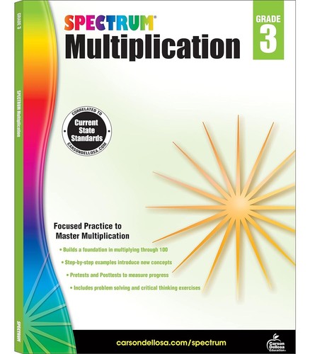 Multiplication Workbook, Grade 3 (Spectrum) - Spectrum Publishing *NEW*