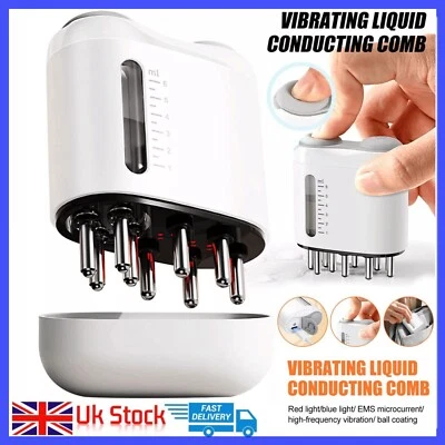 Electric Scalp Massager Head Massage Hair Oil Applicator Red Light Hair Growth