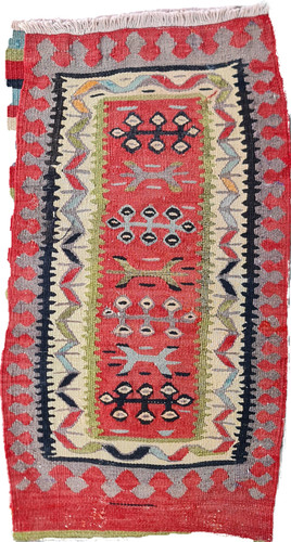 Antique Monastery Rug, Small unique rug, Kilim rug, tribal rug, hand woven Rug