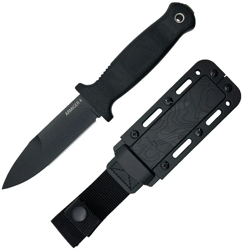 Carbon Steel Blade Rubber Handle Full Collectible Modern Fixed Blade Knives