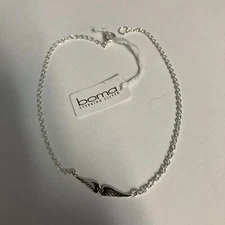 BOMA 925 Sterling Silver Angel Heart 9” Bracelet NWT **FREE SHIPPING**