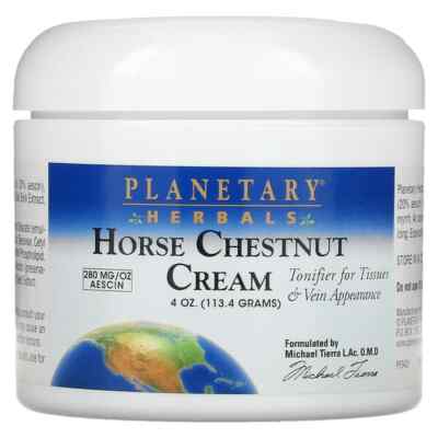 Planetary Herbals - PFERDEKASTANIENCREME 4OZ (113g) | Verbesserte Venenunterstützung