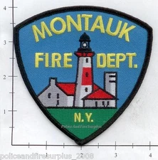 New York - Montauk NY Fire Dept Patch  Lighthouse
