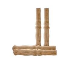 4x Holzgriff rund für Schubkarre Schubkarrengriffe Schiebkarrengriffe 25mm