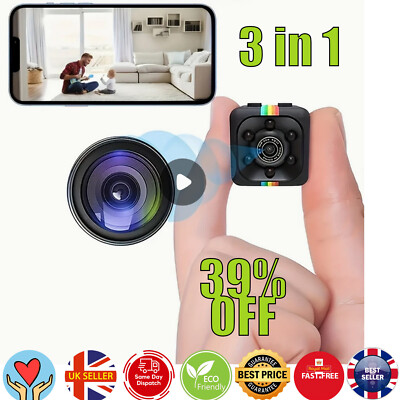   Mini Überwachungskamera - HD 720P Video & Audio Aufnahme für Zuhause & Büro