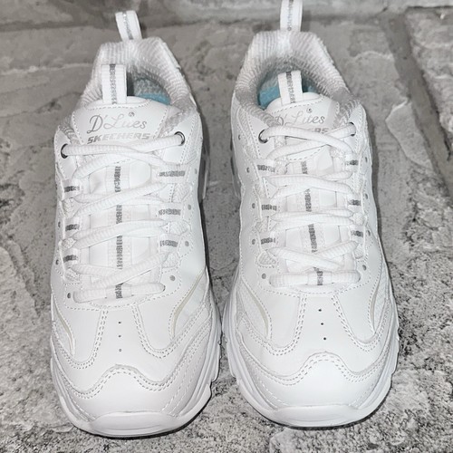 Skechers D’Lites Air Cool Memory Foam Leather Sneakers Shoes 5 Womens SN 11931EW - Picture 4 of 7