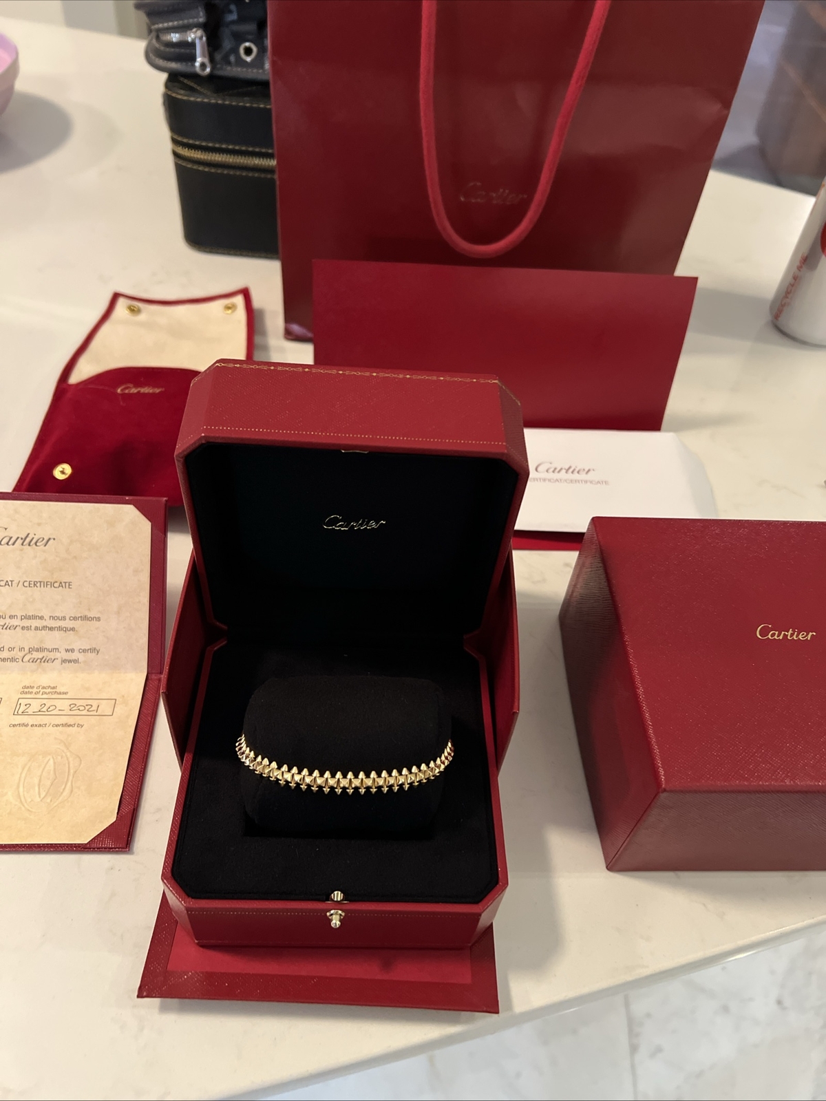 Cartier Clash Bangle in 18k Gold with Bold Geometric Design-image