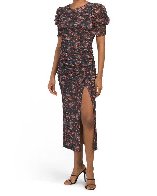 grey midi cocktail dress Modal Shapewear Midi Slip Dress | Built-In Bra & Waist