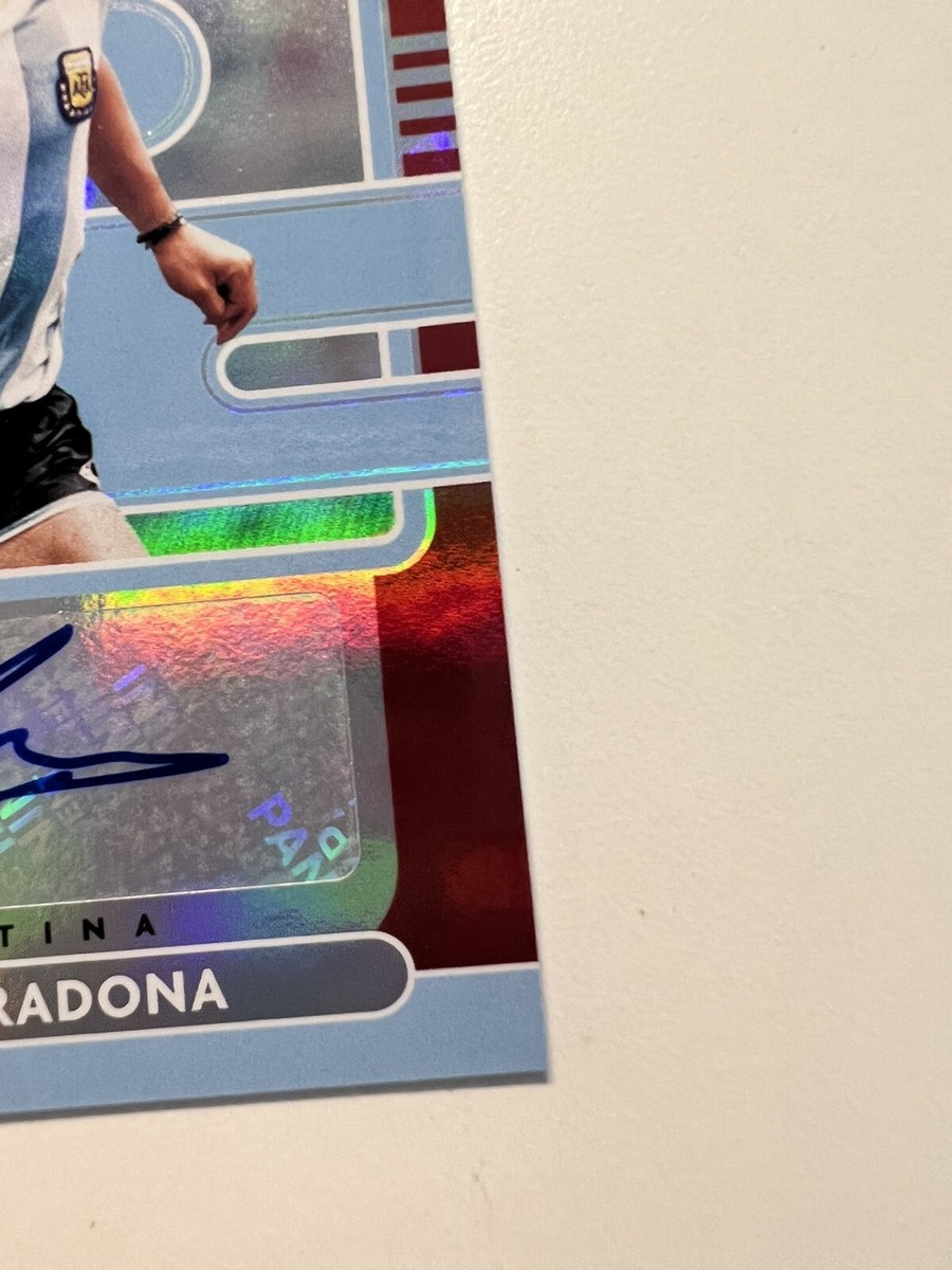 2021-22 Donruss Diego Maradona Soccer Road To Qatar Red Auto 2021-22 Donruss Diego Maradona Soccer Road To Qatar Red Auto