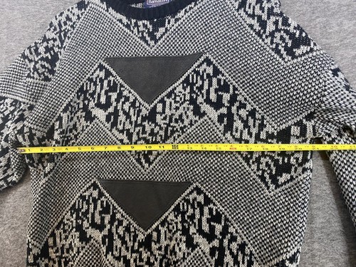 Suéter Barnaby Para Hombre De Colección Parches Triangulares Cuello Redondo Acrílico Virgen - Imagen 7 de 9