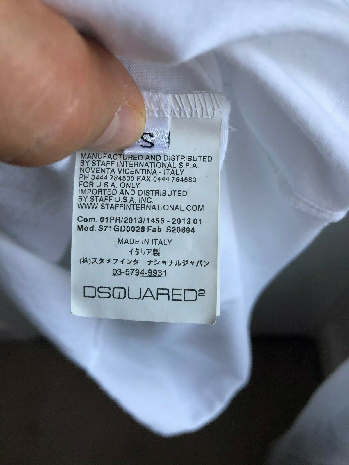 Authentic Dsquared2 Slim Fit T shirt  Size S rrp £310 with receipt image 5