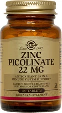 Solgar Zinc Picolinate 22mg 100 Tablets
