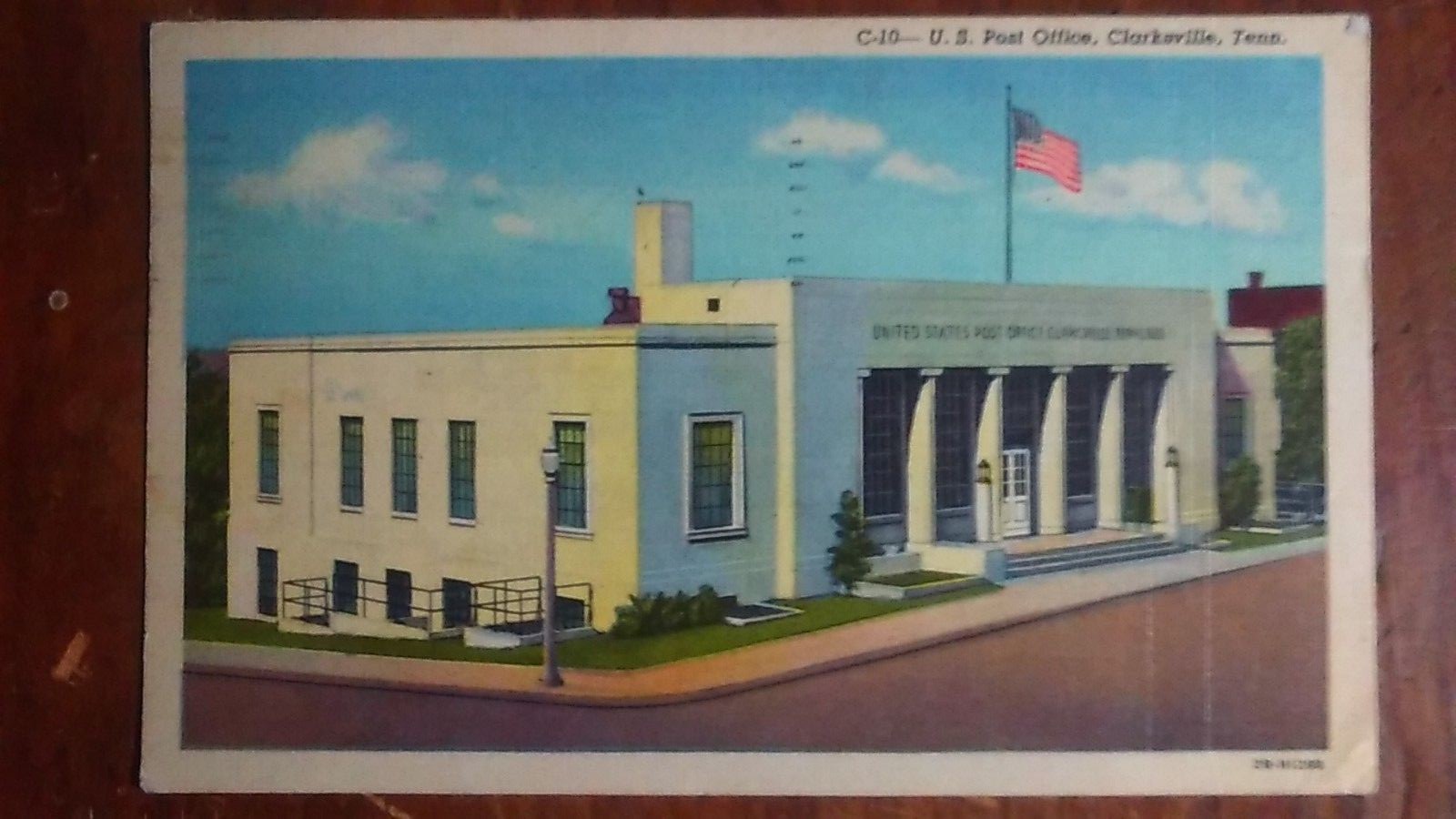 US Post Office, Clarksville, TN Linen, 1954 eBay
