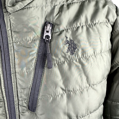 NEW Mens Coats & Outerwear U.S. POLO ASSN Rolled Padded Puffer Green Mens Small - Picture 6 of 23