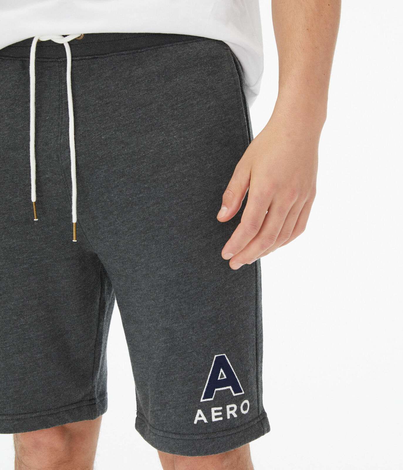 aeropostale mens aero logo fleece shorts | eBay