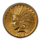 1915 G$10 Indian Head Gold Eagle - AU/UNC - SKU-G4897