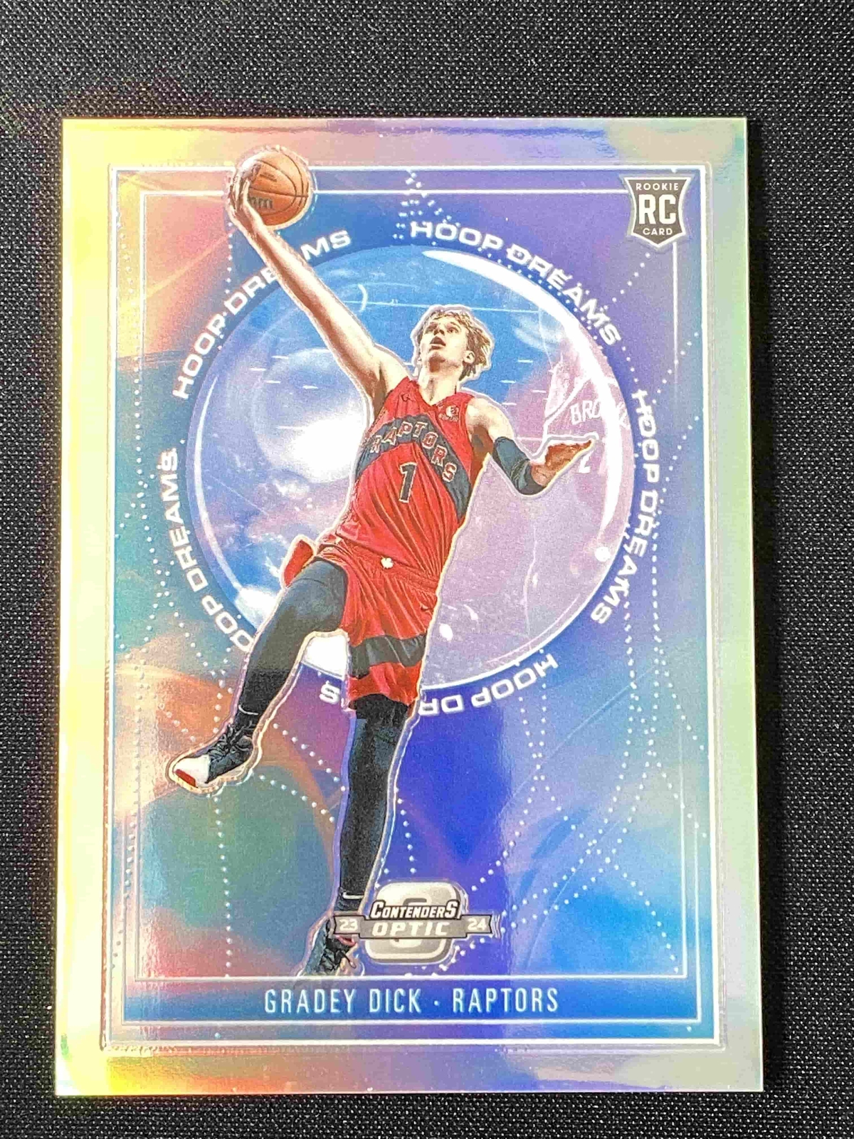 Gradey Dick 2023-24 Panini Contenders Optic Hoop Dreams Silver RC #20