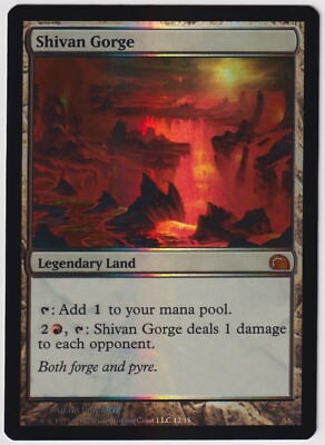 MTG Foil 1X Shivan Gorge X1 From the Vault: Realms (FTV) Magic - NM