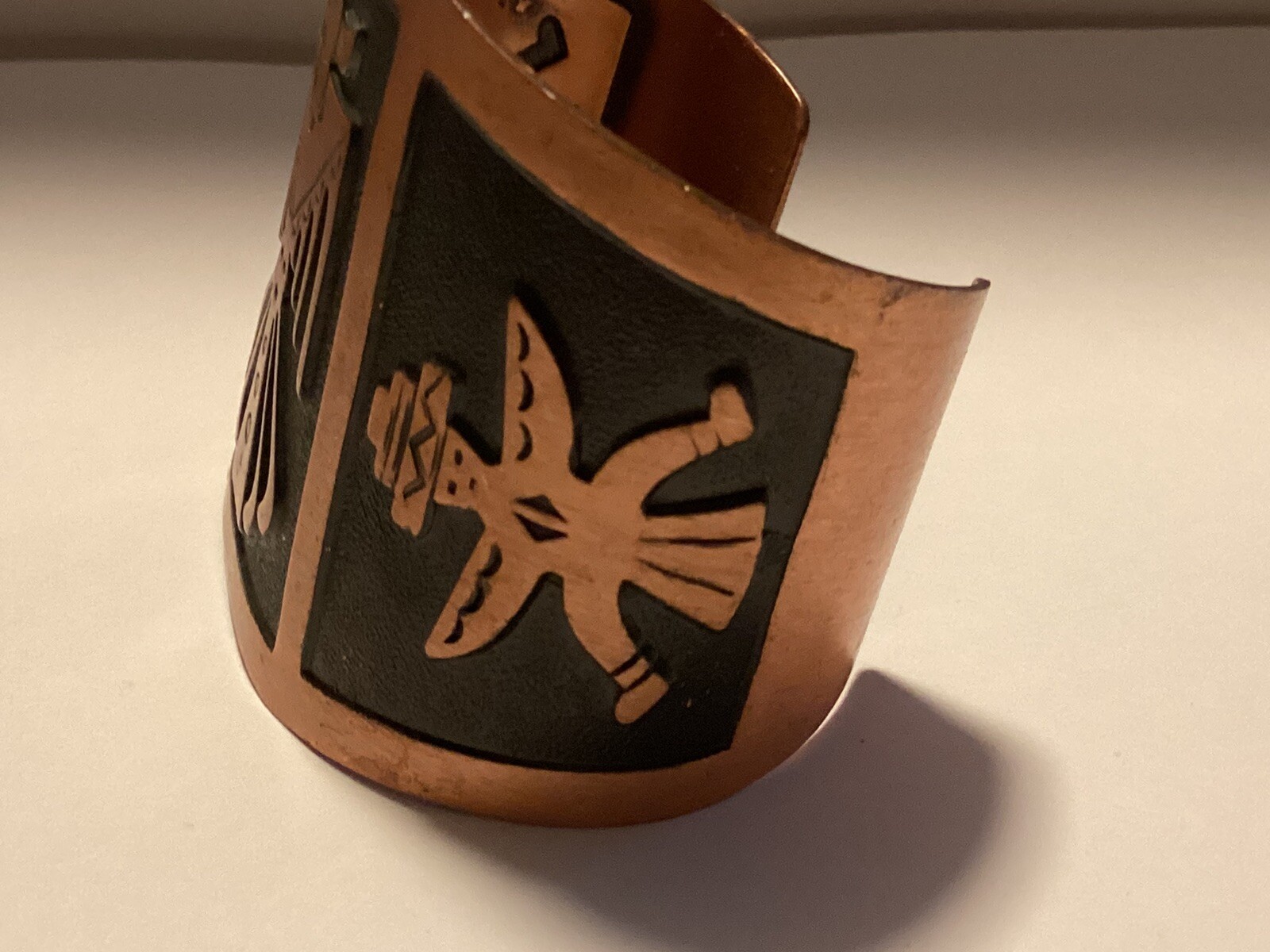 Native Design Solid Copper Cuff Bracelet Eagle  C… - image 3