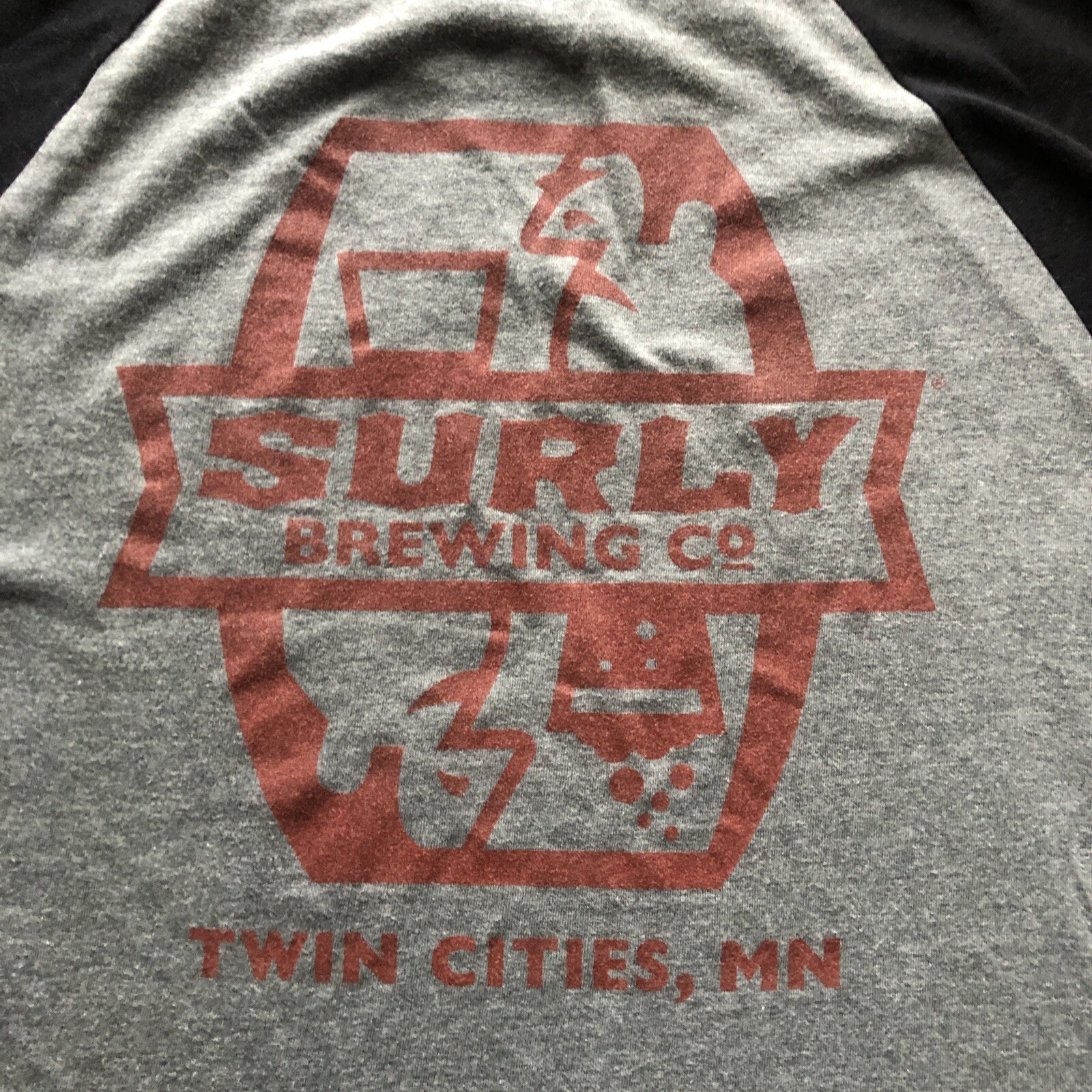 Surly Brewing Company Twin Cities MN Ringer T-shirt Minneapolis Men's M Medium