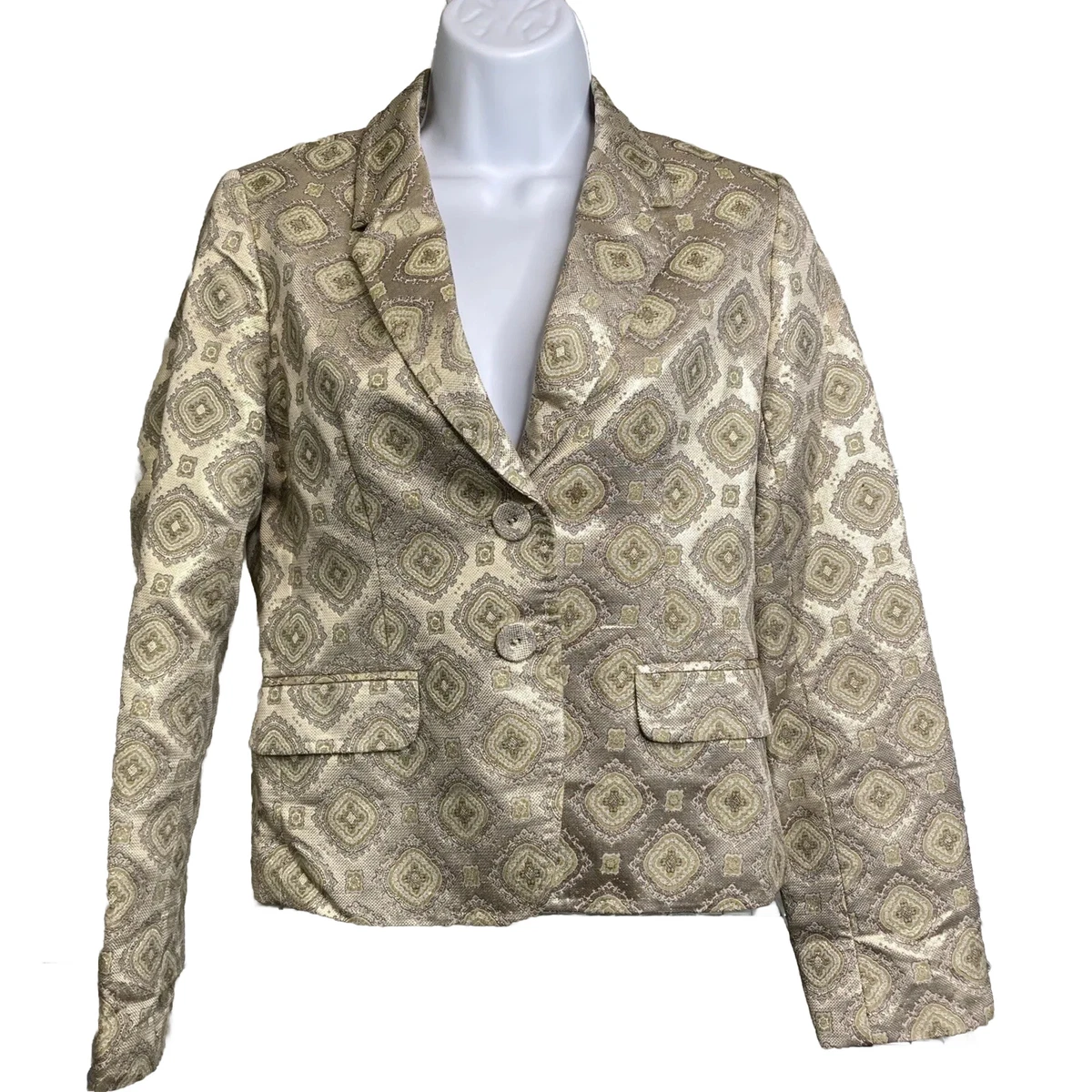 Women's top brocade blazer