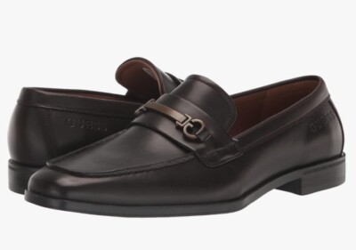 Guess Haldie G Logo Horsebit Faux Loafer Shoes Brown Size uk  display picture 3
