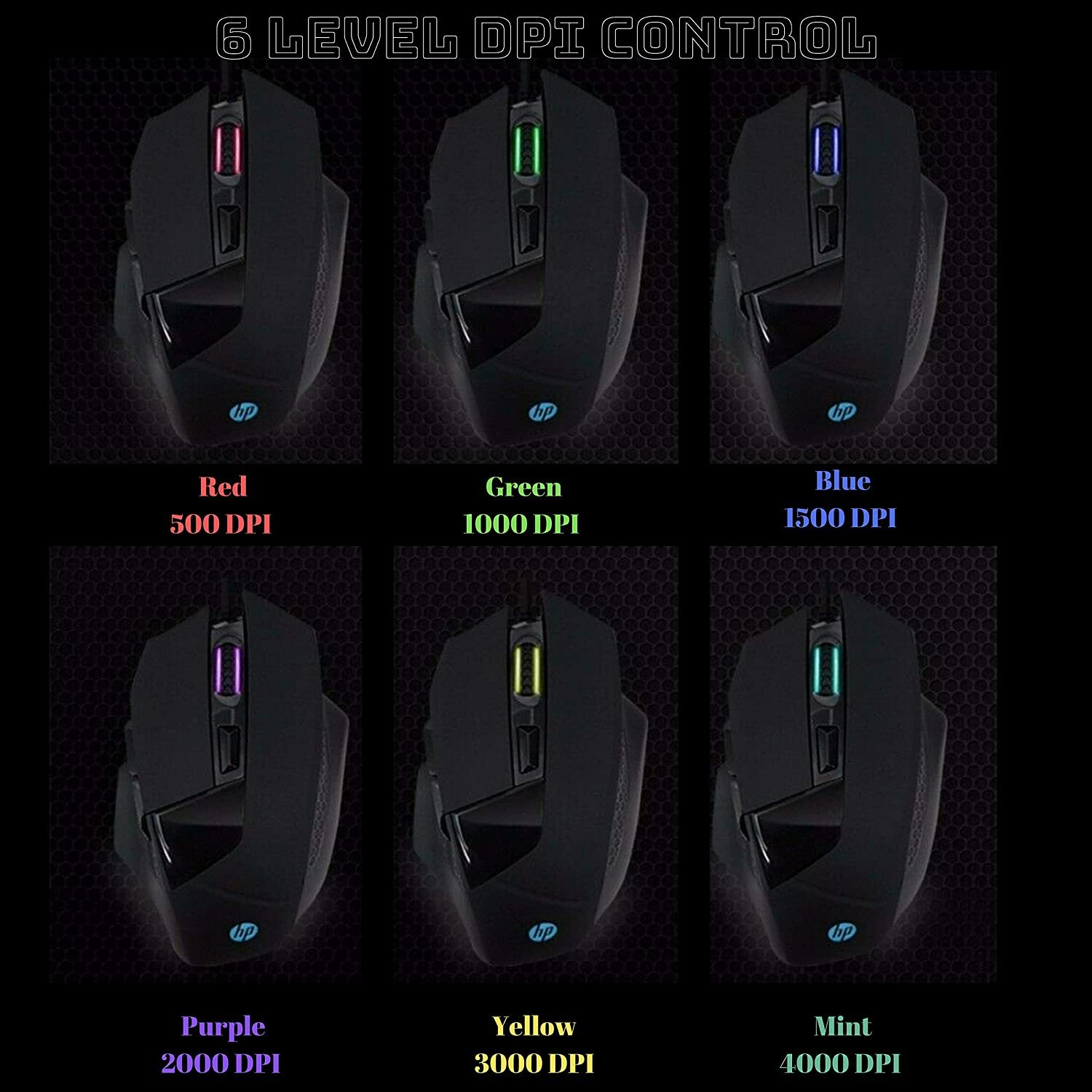 HP USB Gaming Mouse for ESports Gaming Adjustable DPI, Wired Backlit G200 Mouse eBay