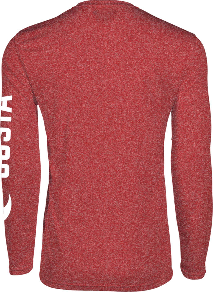 Camiseta Catonic 40% de descuento Costa Del Mar manga larga Technical Crew - UPF 50 - roja Foto 2 de 2