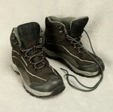 Land's End Hiking Snow Lace-Up Boots Black & Gray Women's 7.5B