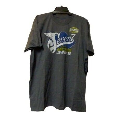 $32.00 Seven7 Men’s Short Sleeved Crew Neck Graphic Tee Charcoal Gray, XL