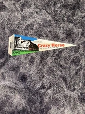 Vintage Crazy Horse Souvenir Pennant. Buyer Pays S&h.