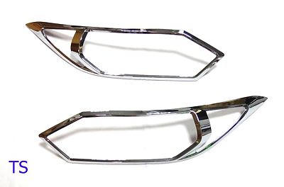 CHROME FRONT HEAD LIGHT LAMP COVER TRIM FOR HONDA HR-V HRV 5 DOOR HATCHBACK 2015
