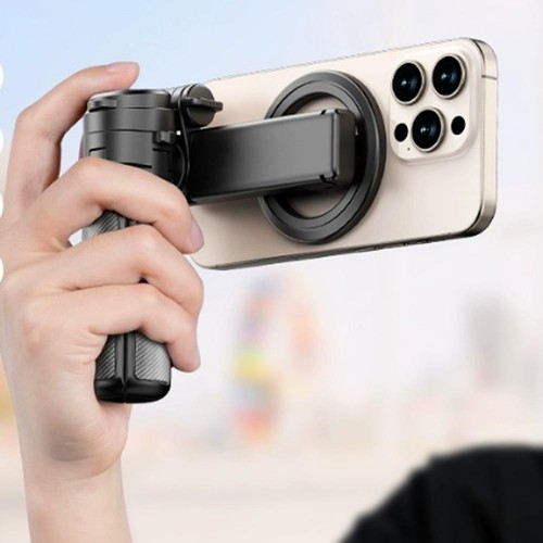 Mini Support Téléphone Télescopique Portable Magnétique Selfie Stick Neuf - Photo 6 sur 12