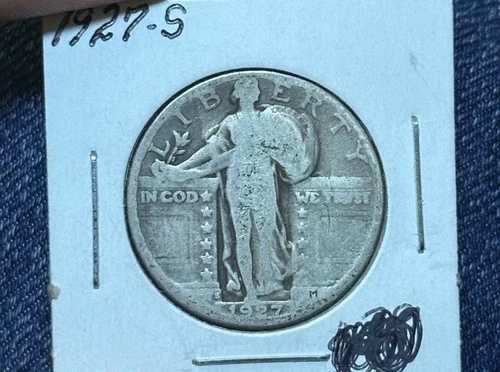 1927 S STANDING LIBERTY QUARTER RARE KEY DATE