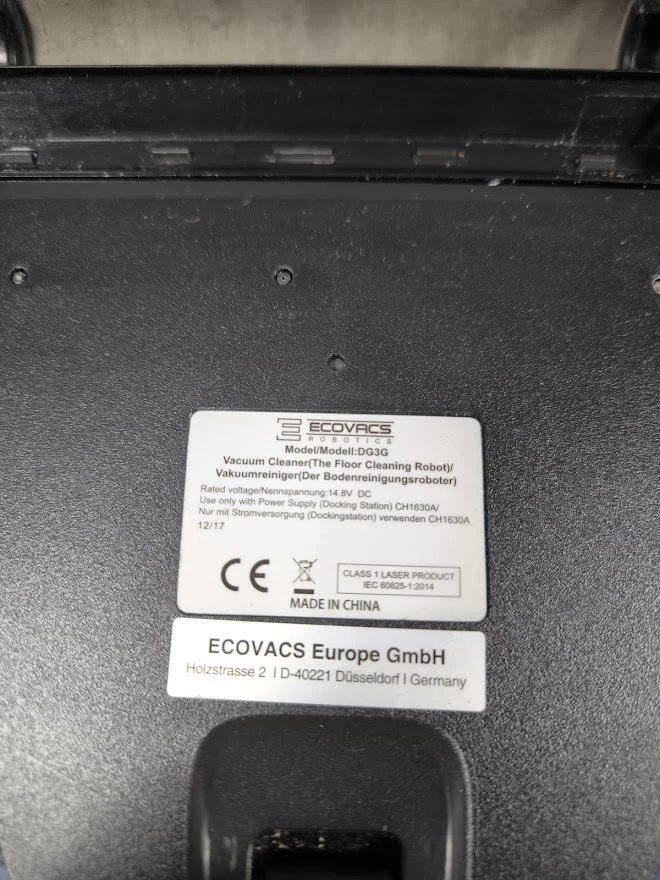 Ecovacs DEEBOT DG3G Roboter Staubsauger - Teile Nur , Zeichen Der Verwendung - Bild 3 von 4