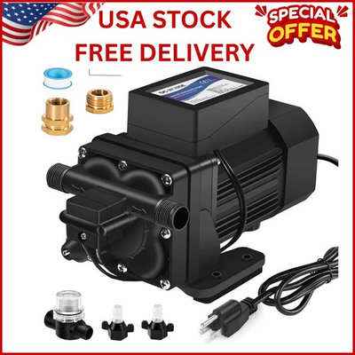 #ad Brushless 110V Water Pressure Transfer Pump Continuous Duty 6.0 GPM 55 PSI Self $175.99