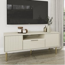 Nervata TV Unit Modern Storage Media Entertainment Storage Shelf Living Bedroom