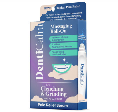 DentiCalm Roll On Serum 2 Pack Teeth Grinding Clenching Oral Comfort NEW
