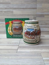 1996 Budweiser Stein St. Pat's in Box COA