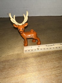 Lego Duplo REINDEER with Antlers Christmas Santa Claus Sleigh Winter Zoo Deer
